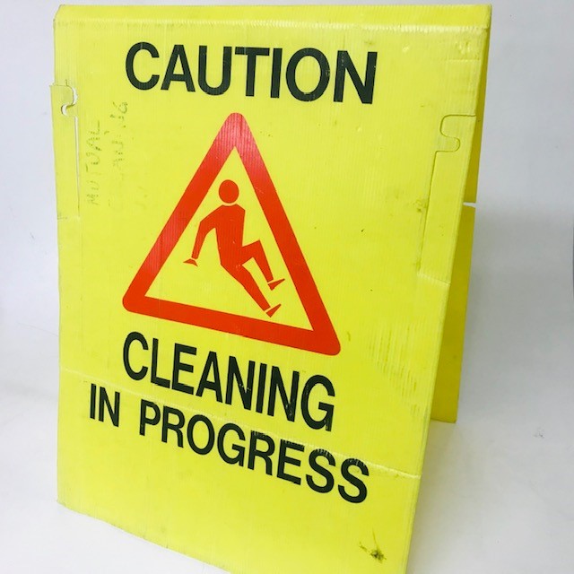 SIGN, Safety A-frame - Caution Cleaning In Progress 45 x 60cm H